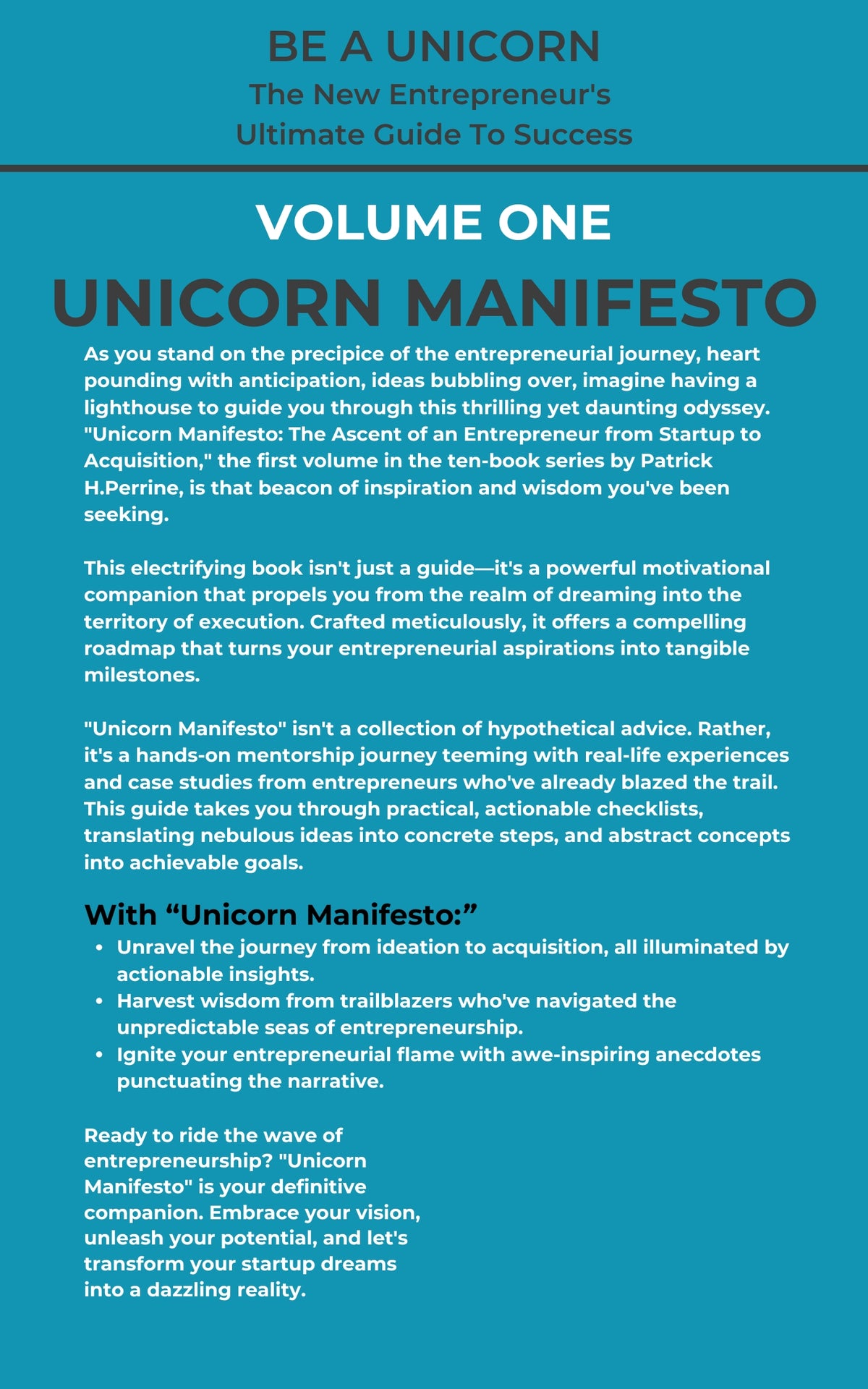 Vol 1 of the Be A Unicorn Series: Unicorn Manifesto