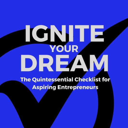 Book cover of 'Ignite Your Dream' featuring a blue circular graphic logo with the title and author's name, Patrick H. Perrine, below it.