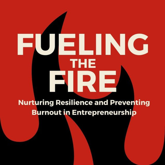Book cover of 'Fueling The Fire' featuring a red background with a black silhouette of a flame and the author's name, Patrick H. Perrine, at the bottom.